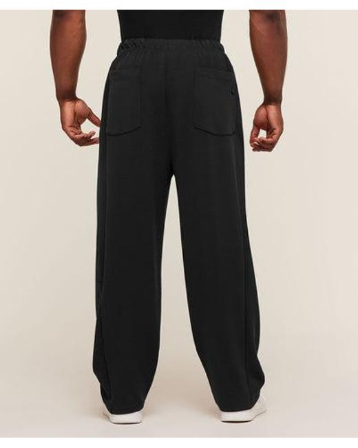 GYMSHARK Black Bodybuilding Straight Leg Tracksuit Pants for men