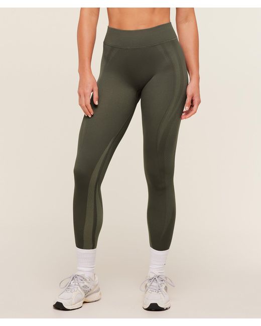 GYMSHARK Green Weekend Seamless Leggings