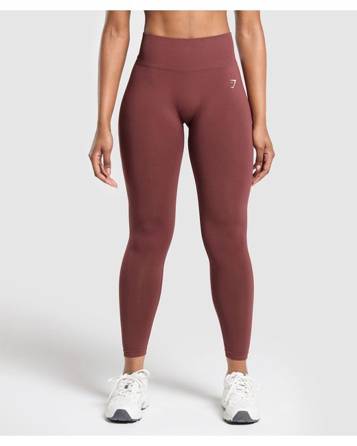 GYMSHARK Red Everyday Seamless Leggings