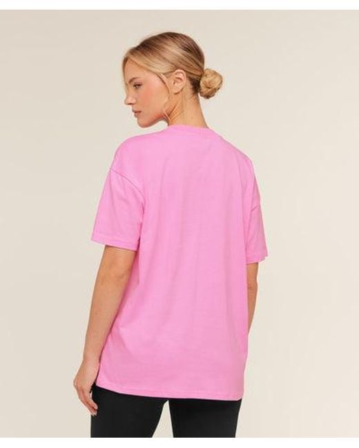 GYMSHARK Pink Training Oversized T-Shirt