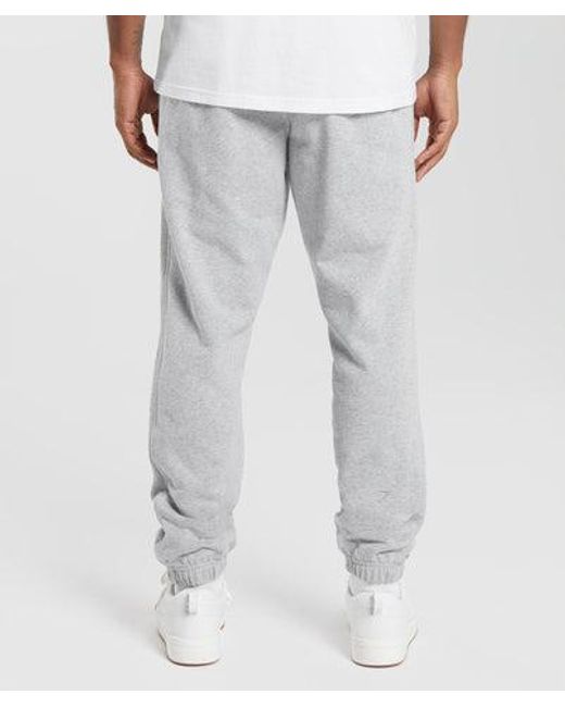 GYMSHARK Gray Rest Day Essentials Joggers for men
