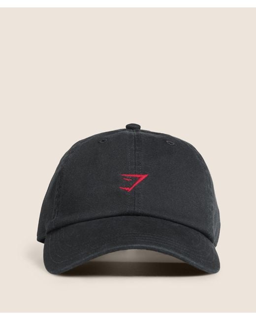 GYMSHARK Black Relaxed Cap