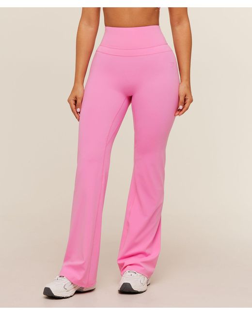 GYMSHARK Pink Whitney Short Flared Legging