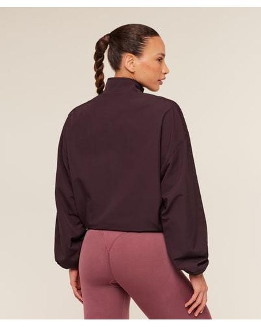 GYMSHARK Purple To From Zip Through