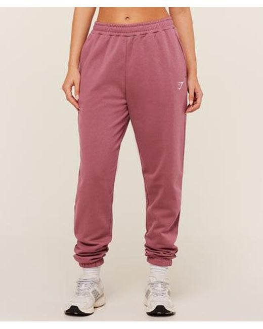 GYMSHARK Pink Training Regular Fleece Joggers