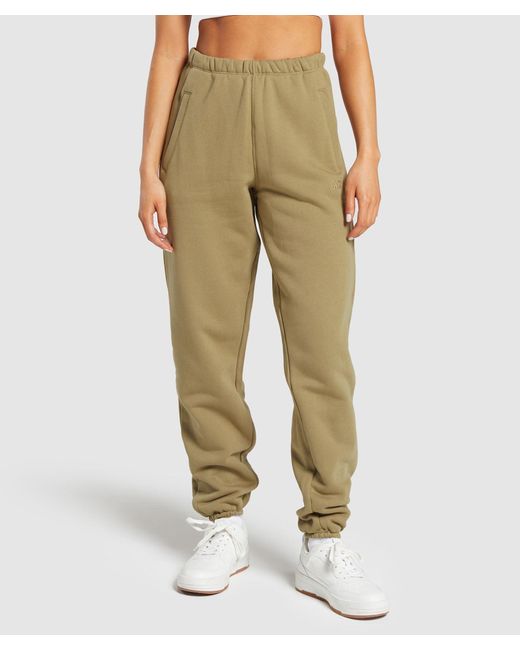 GYMSHARK Natural Heavyweight Loopback Sweat Joggers
