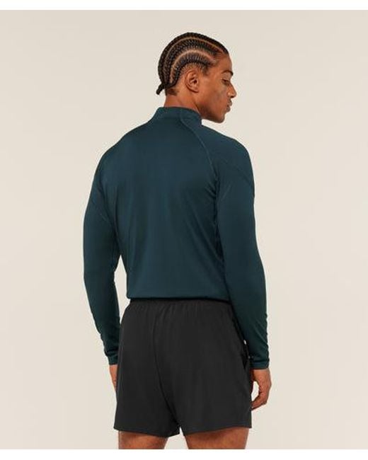 GYMSHARK Blue Performance 1/4 Zip for men