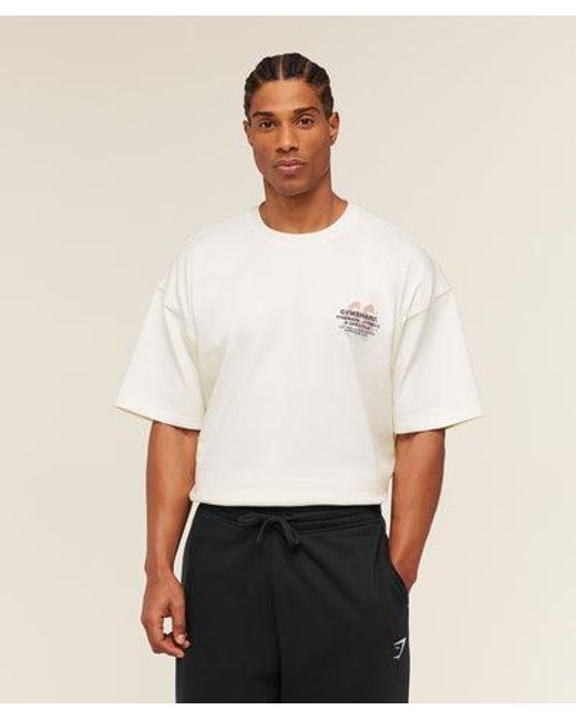 GYMSHARK Natural Strength Fitness & Lifestyle Graphic T-Shirt for men