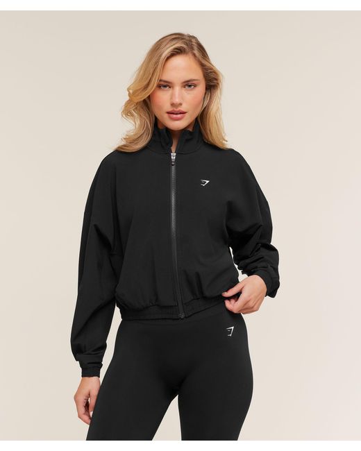 GYMSHARK Black Training Everyday Woven Jacket