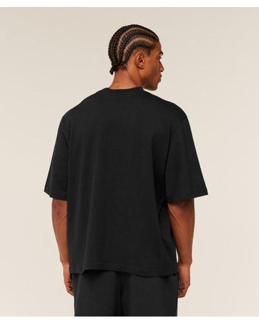 GYMSHARK Black Eagle Band Style Graphic T-Shirt for men