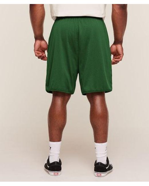 GYMSHARK Green Collective Mesh Shorts for men