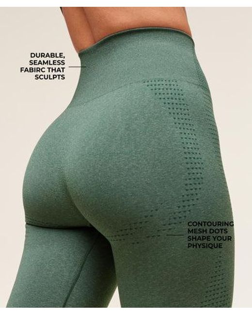 GYMSHARK Green Vital Seamless Regular Leggings