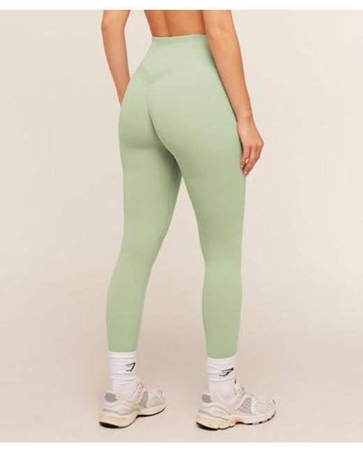 GYMSHARK Green Whitney Regular Leggings