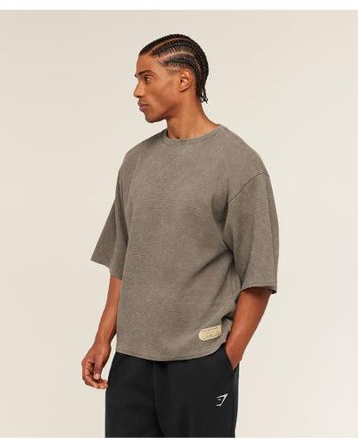 GYMSHARK Natural X Saalt Studios Tee for men