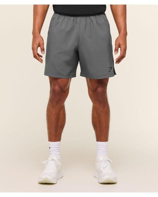 GYMSHARK Gray Sport 7" Shorts for men