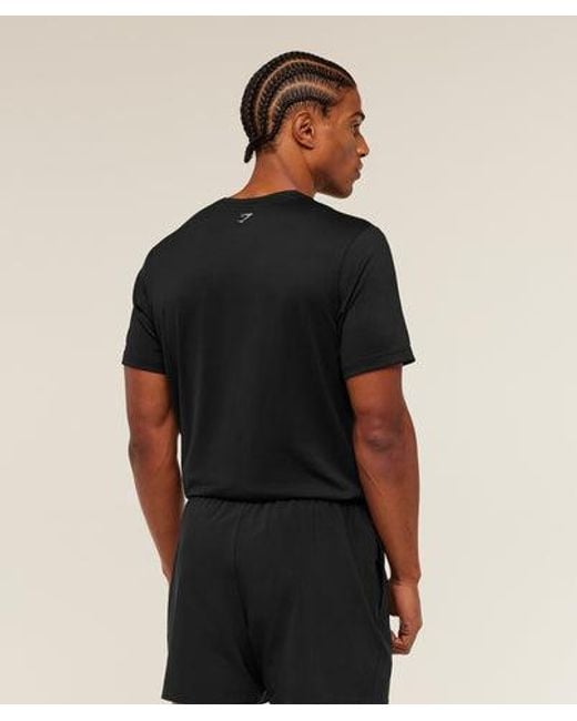 GYMSHARK Black Built For More T-Shirt for men