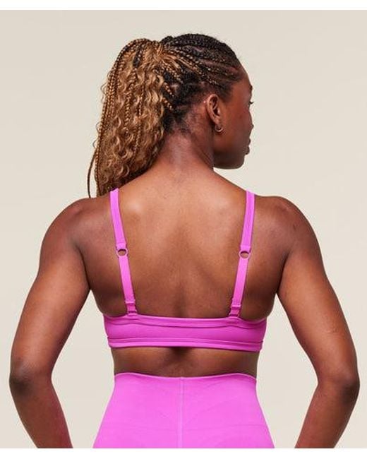 GYMSHARK Pink Energise Seamless Sports Bra