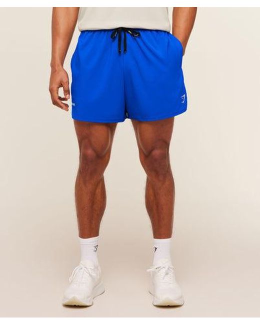 GYMSHARK Blue Train 5" Shorts for men