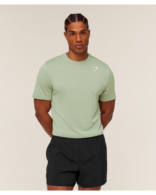 GYMSHARK Green Arrival T-Shirt for men