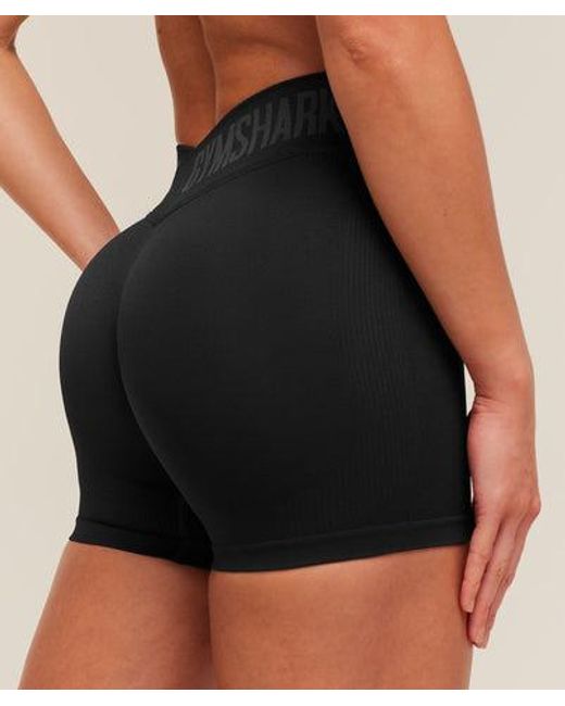 GYMSHARK Black Flex V4 Shorts