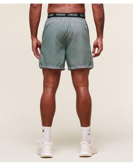 GYMSHARK Blue Fit Light 7" Shorts for men