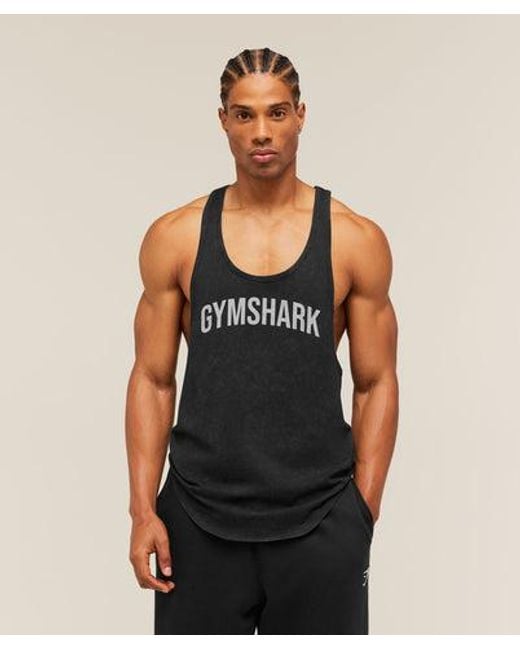 GYMSHARK Black X Frazetta Power Stringer for men