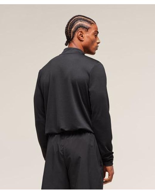 GYMSHARK Black Arrival 1/4 Zip for men