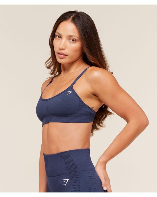 GYMSHARK Blue Vital Sports Bra