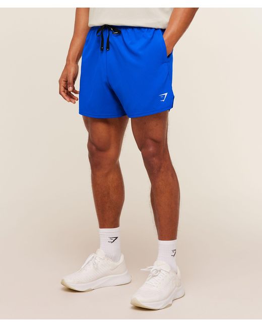 GYMSHARK Blue Train 5" Shorts for men