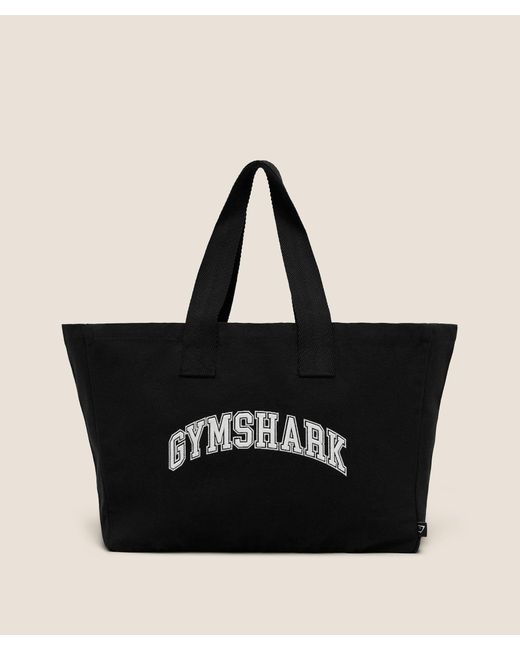 GYMSHARK Black Essentials Tote