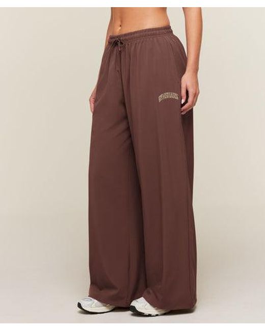 GYMSHARK Brown Campus Track Pants