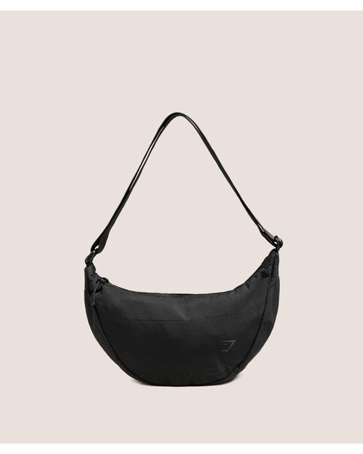 GYMSHARK Black Pleat Crossbody