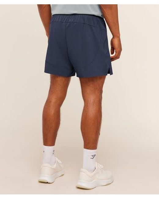 GYMSHARK Blue Evolve 5" Short for men