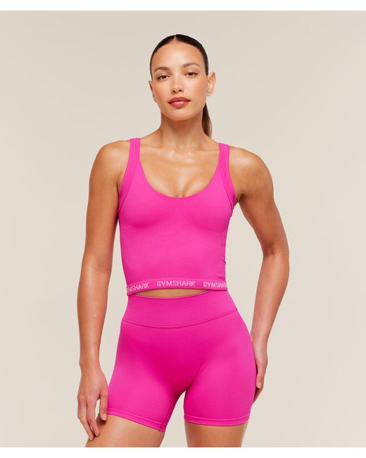 GYMSHARK Pink Flex V4 Tank Top