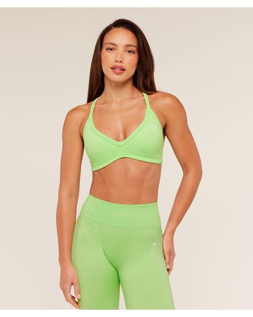 GYMSHARK Green Adapt Animal X Whitney Sports Bra