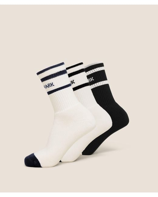 GYMSHARK Natural Essentials Crew Sock 3Pk
