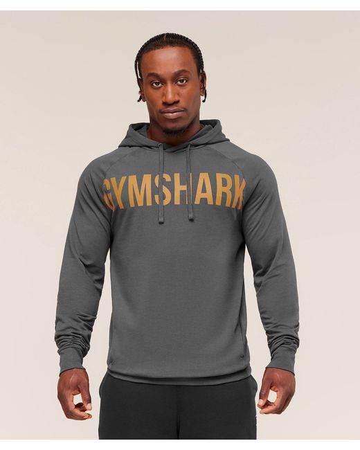 GYMSHARK Gray Prime Hoodie for men