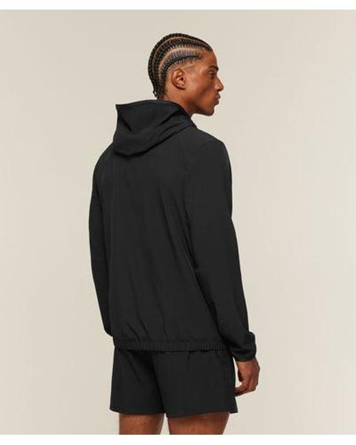 GYMSHARK Black Train Hooded Track Jacket for men