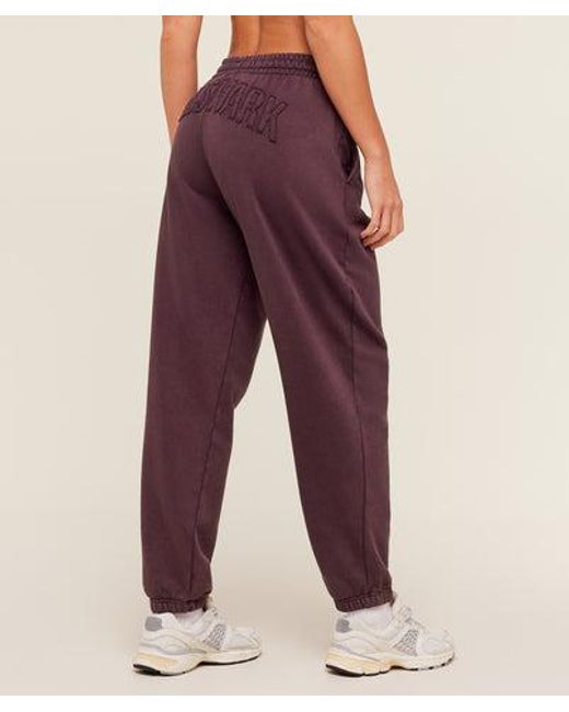 GYMSHARK Purple Power Washed Cuff Joggers
