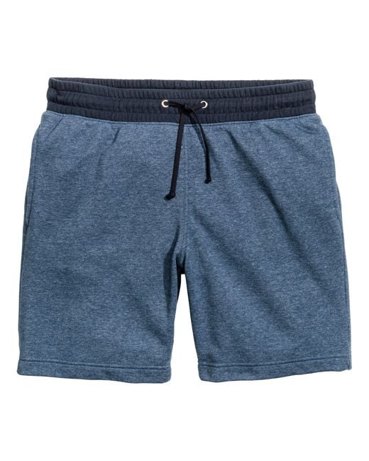 H&m Sweatshirt Shorts in Blue for Men Lyst
