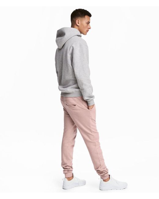 H\u0026M Cotton Joggers in Antique Rose 