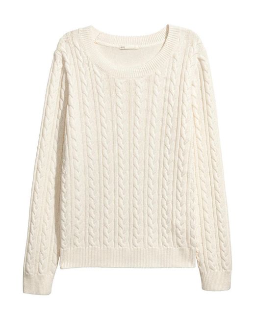 h&m cable knit jumper dress