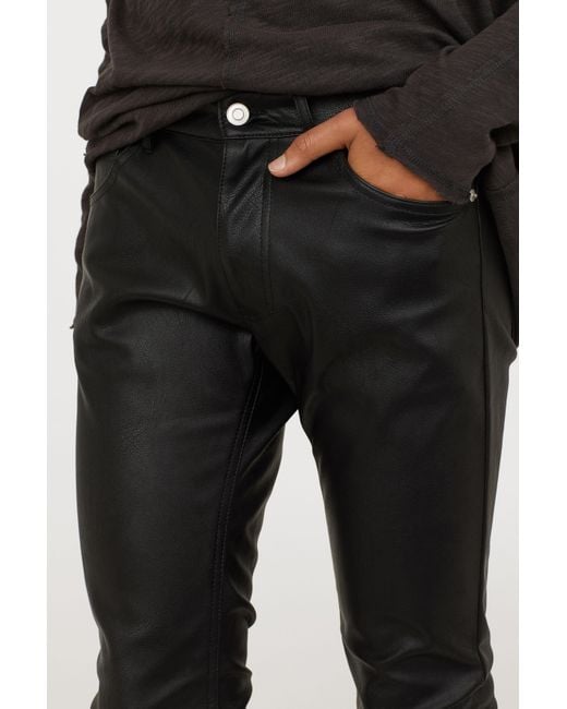 Shop AllSaints Nic Leather Trousers  Saks Fifth Avenue