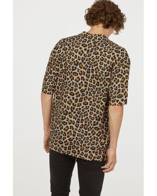 H\u0026M Synthetic Patterned Resort Shirt in 