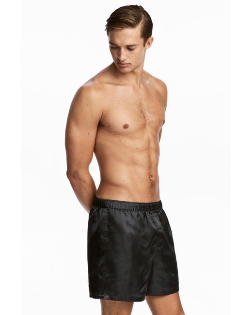 H&M 2-pack Satin Boxer Shorts in Blue for Men | Lyst Canada