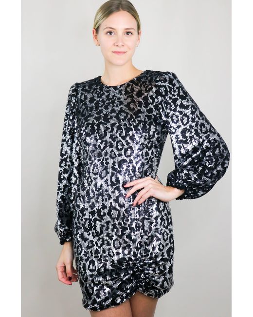 Saylor Synthetic Maura Sequin Dress | Lyst