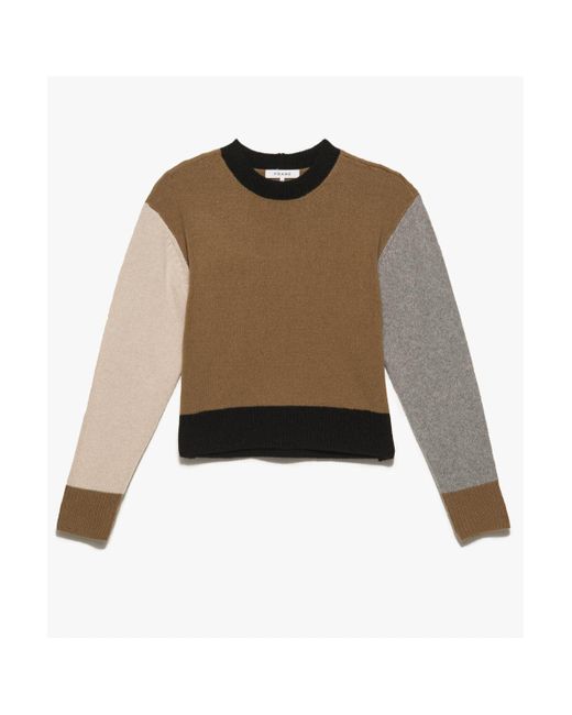 frame color block sweater