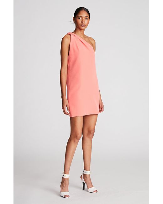 Halston heritage red dress top