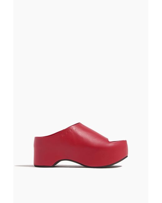 サンダル・ミュール MARNI Women Sandals SAMS021604P362800R67 RED Marni Platform Sandal in Red | Lyst
