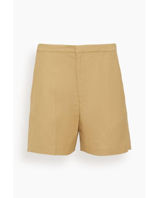 Loulou de Saison Natural Simai Tailored Mini Shorts
